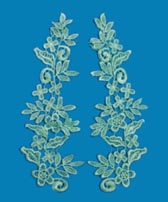 Páros csipke rátét 25x10 cm - MENTA